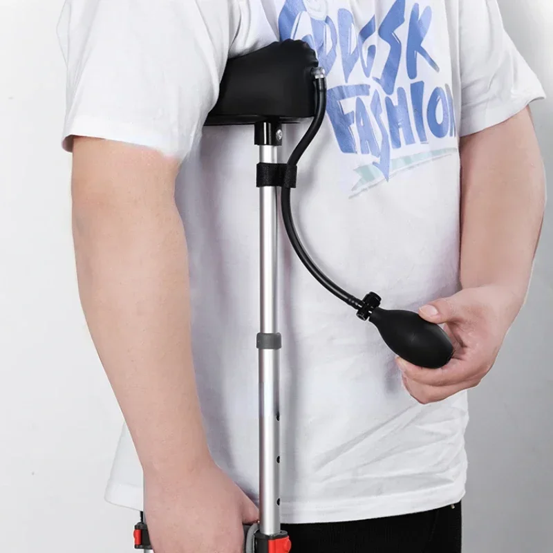 

Balloon Tech Crutches, Non-Slip Walking Aid, Stable Support Stick, Fracture Rehabilitation Cane for Elderly, Balloon Crutches