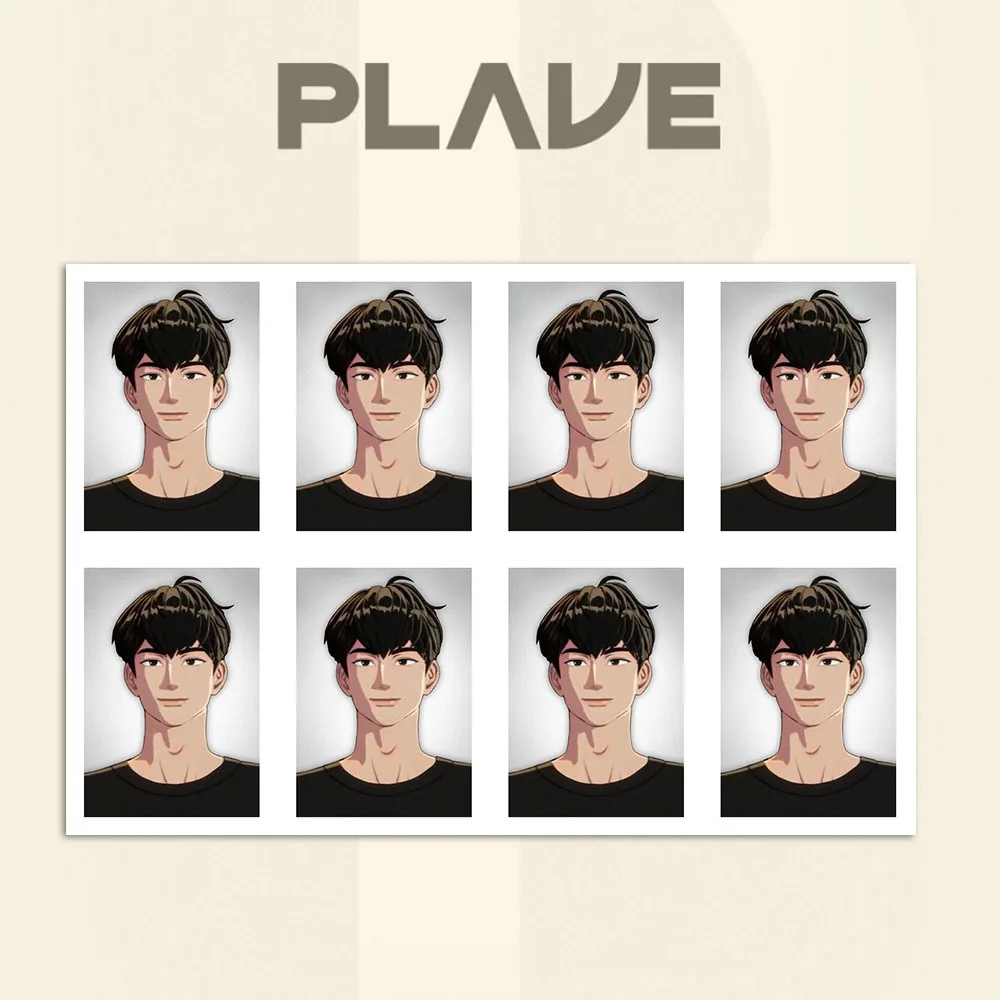 Korean Virtual Boy Group Plave 1 Inch ID Photo Card NOAH YEJUN BAMBY EUNHO HAMIN Identification Photo Phone Case DIY Decor Gift