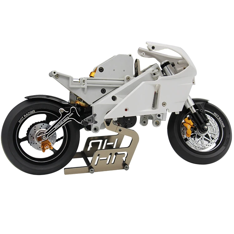 Opcjonalny aluminiowy złoty zacisk hamulcowy Hot Racing do motocykli Kyosho 1/8