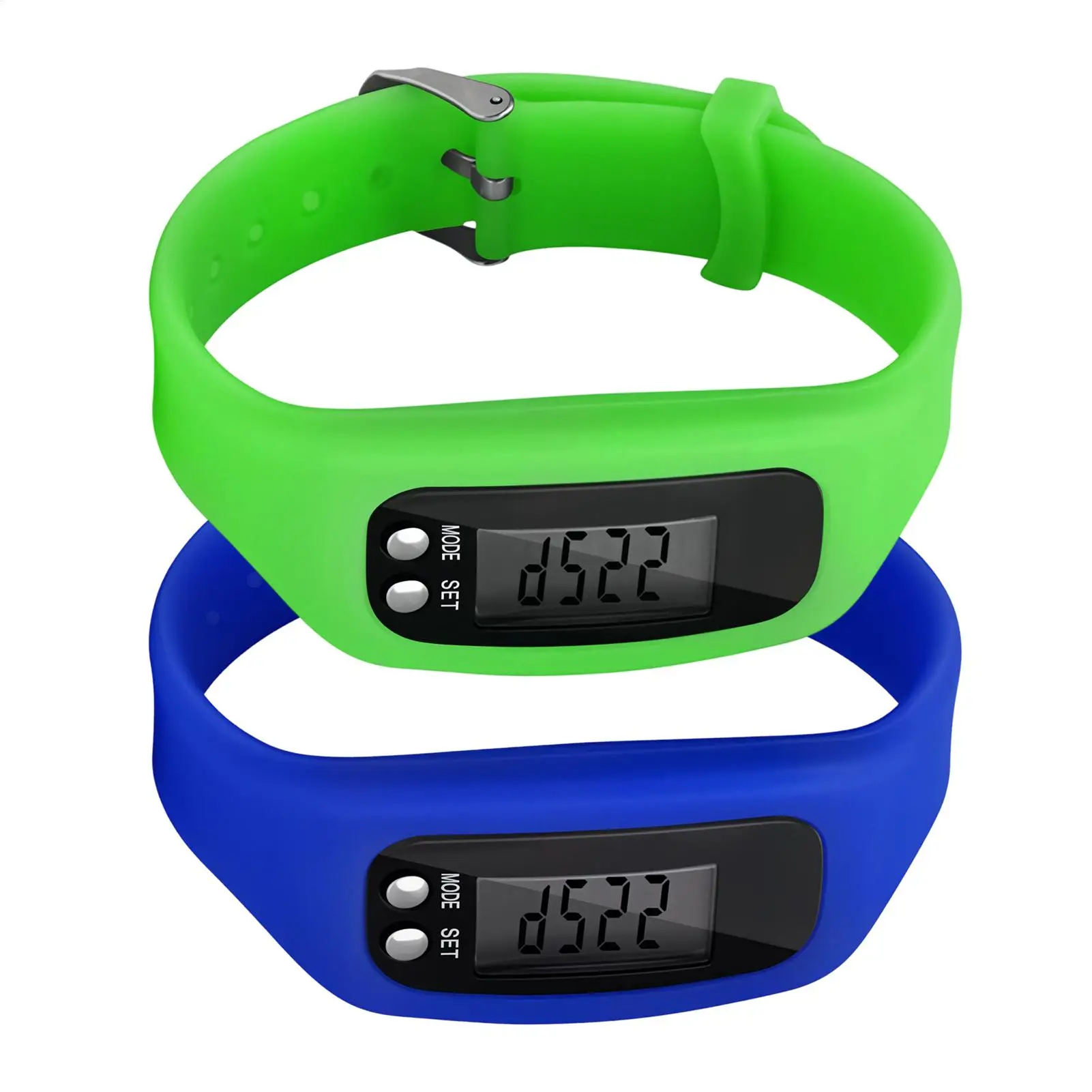 Step Counter Pedometer Record Bracelet Walking Step Counter Watch for Running Fitness Workout Gym Outdoor Commuting Exercise