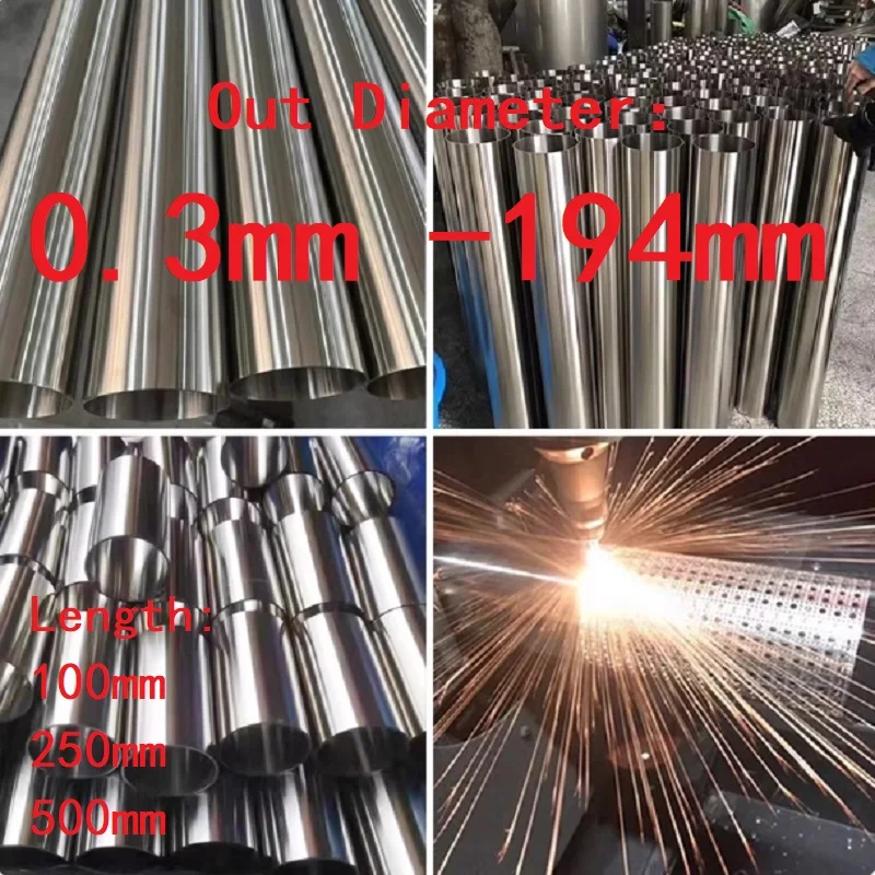 1pc Out Diameter 0.3 1 1.5 2 3 4 5 6 7 8 9 10 11 12 13 14 15 16 17 18 19 20-194mm304 Stainless Steel Round Tube Metal Pipe