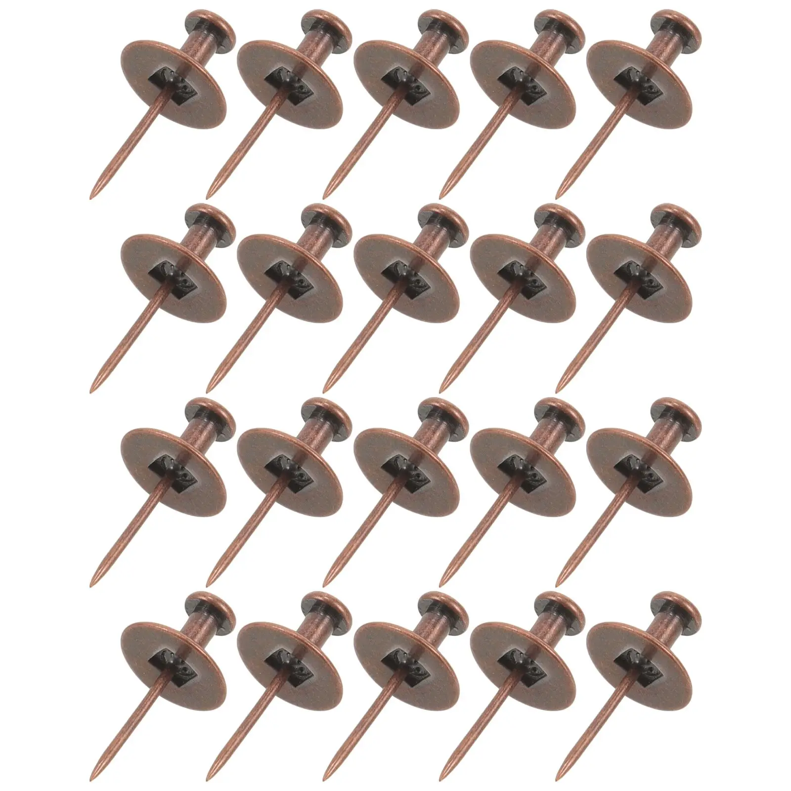 

20pcs Zinc Alloy Push Pins Heavy Duty Thumb Tacks Decorative Picture Hangers Wall Nails Metal Push Pin Rose Gold Durable