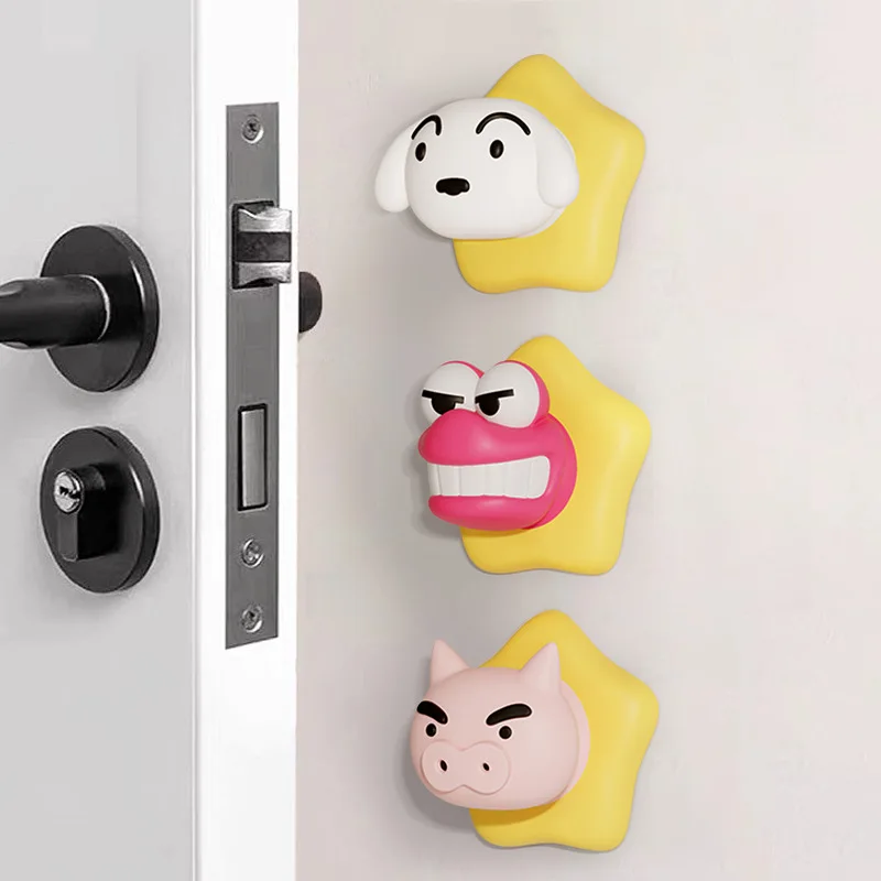 Crayon Shin-chan pare-chocs d'angle PVC poignée pare-chocs Anti-choc Protection Porte Pad créatif amélioration de l'habitat mur protecteur Pad