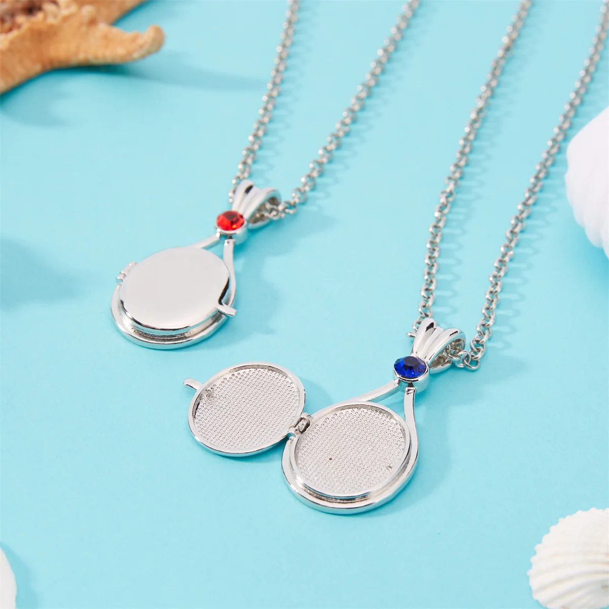 2024 New H2O Locket Necklace Fashion Natural Zircon Silver Plated Copper Pendant Just Add Water Mermaid Sea Shell Jewelry