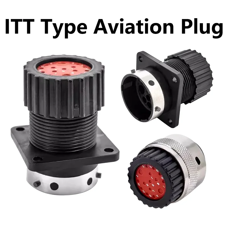 

1/5PCS 15 Hole ITT Waterproof Aviation Wiring Socket Male Female Plastic Shell Connector Plug 192900-0581 192900-0582