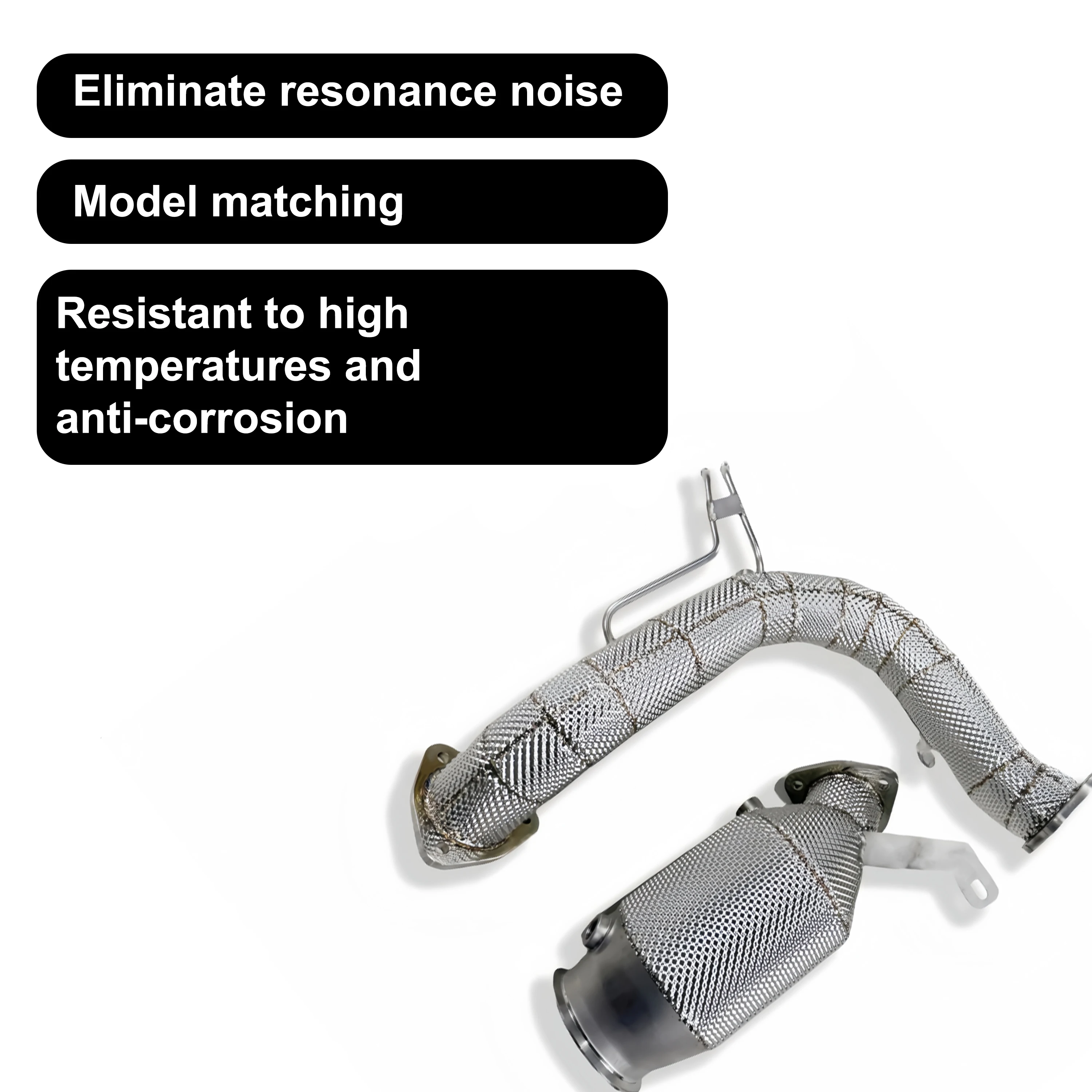 ACE Hochleistungs-Downpipe & Frontrohr aus SUS304 für Audi A4 A5 A6 A7 Q5 2.0T B9 B9.5 Auspuffrohr Auto-Zubehör – Detail 6