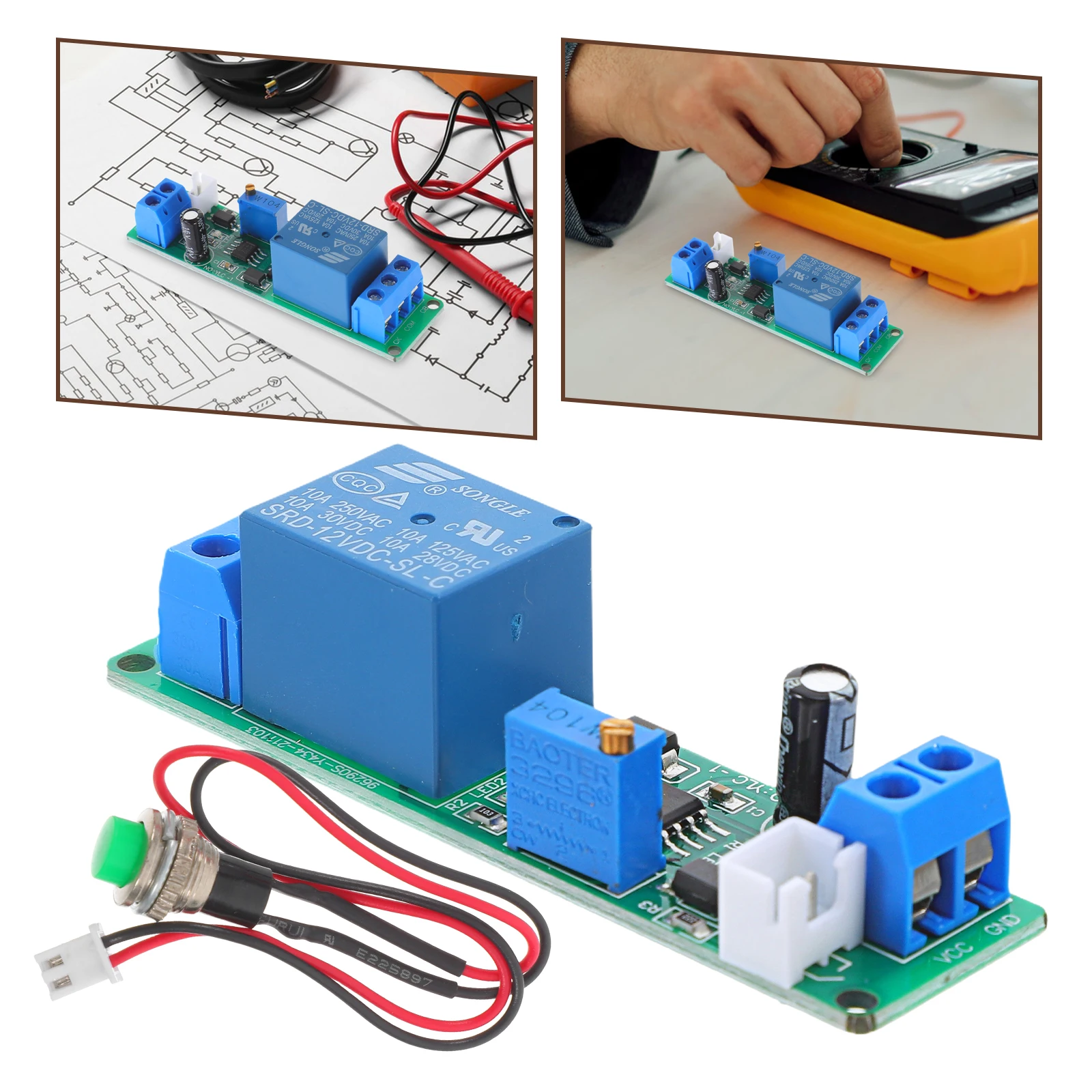 

Adjustable Delay Relay Switch Module Low Voltage Disconnect Pcb Automotive General Purpose Timing Component Electrical Equipment