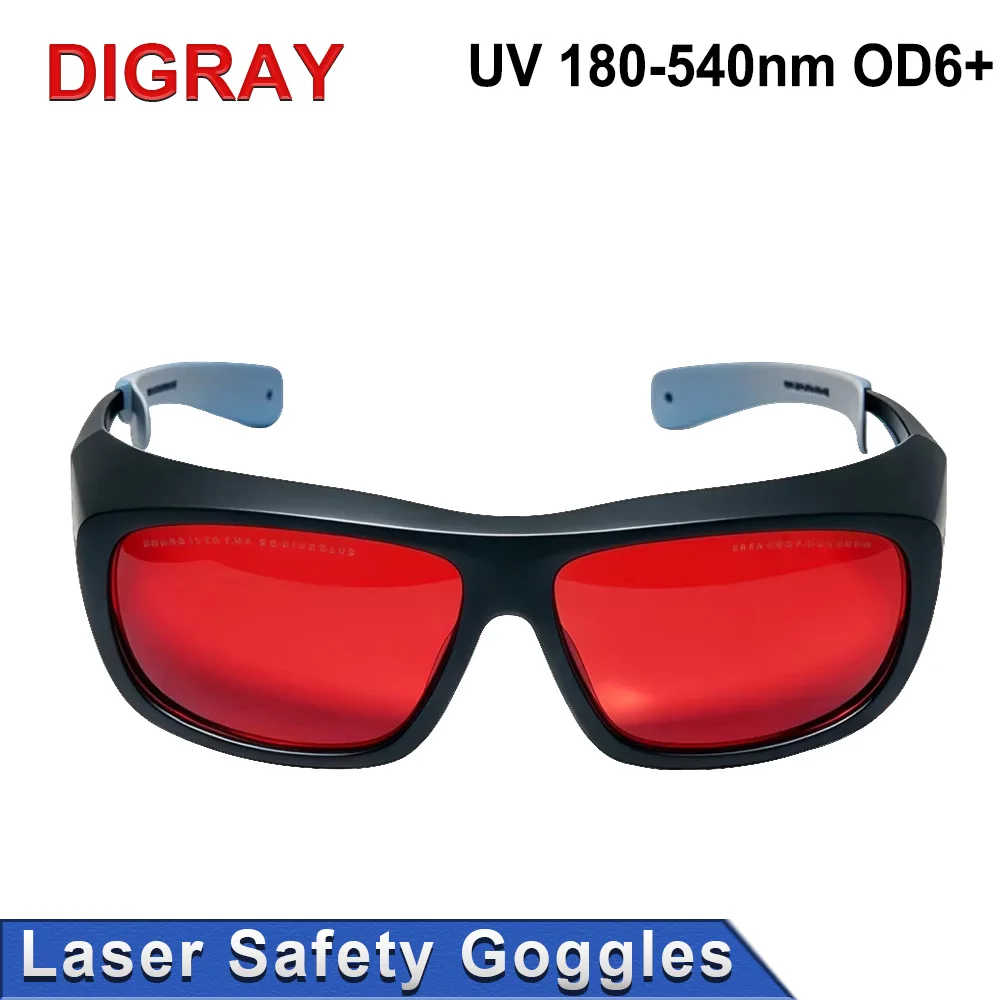 DIGRAY 355 & 532nm Laser Goggles Medium Size Protective Glasses Shield Protection for UV & Green Laser Safety Goggles.