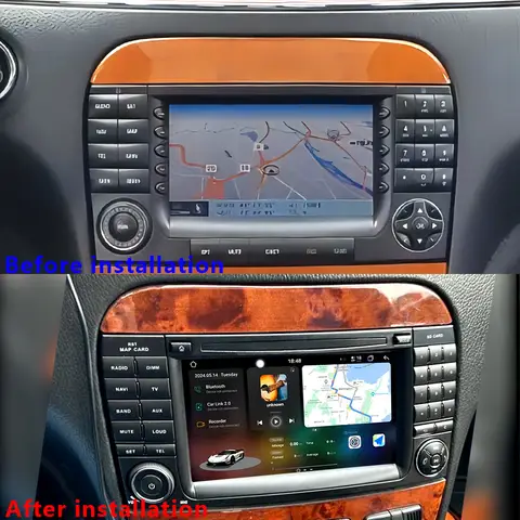 CHSTEK Radio samochodowe do Mercedes Benz S-Class W220 CL-Class W215 S280 S430 Auto Android 13 Carplay Multimedia Stereo GPS WIFI 4G FM