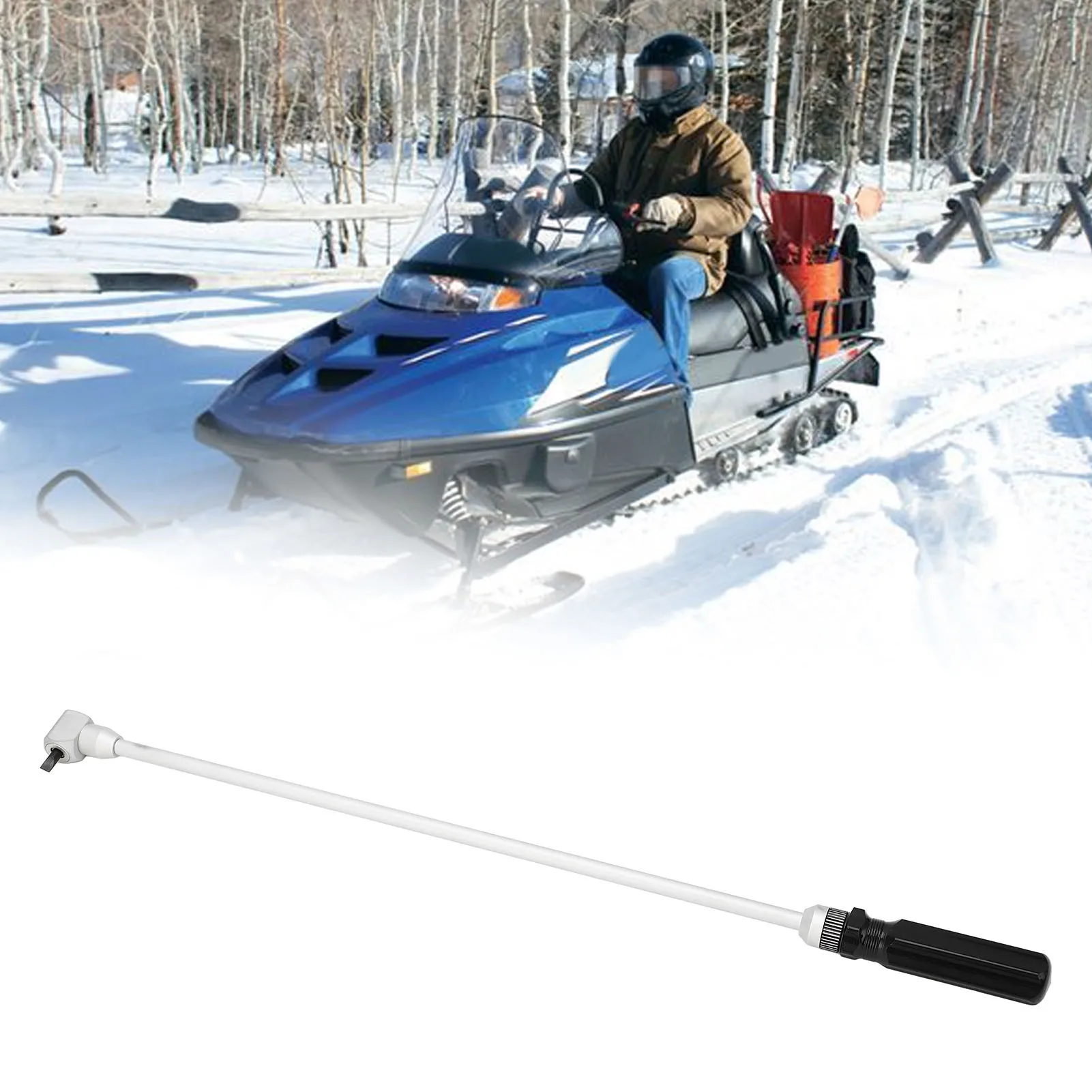 Herramienta de ajuste de tornillo guía de carburador de hierro de 18,9 pulgadas 90 °   Cabezal angular de metal ATV UTV herramienta para moto de nieve moto de nieve