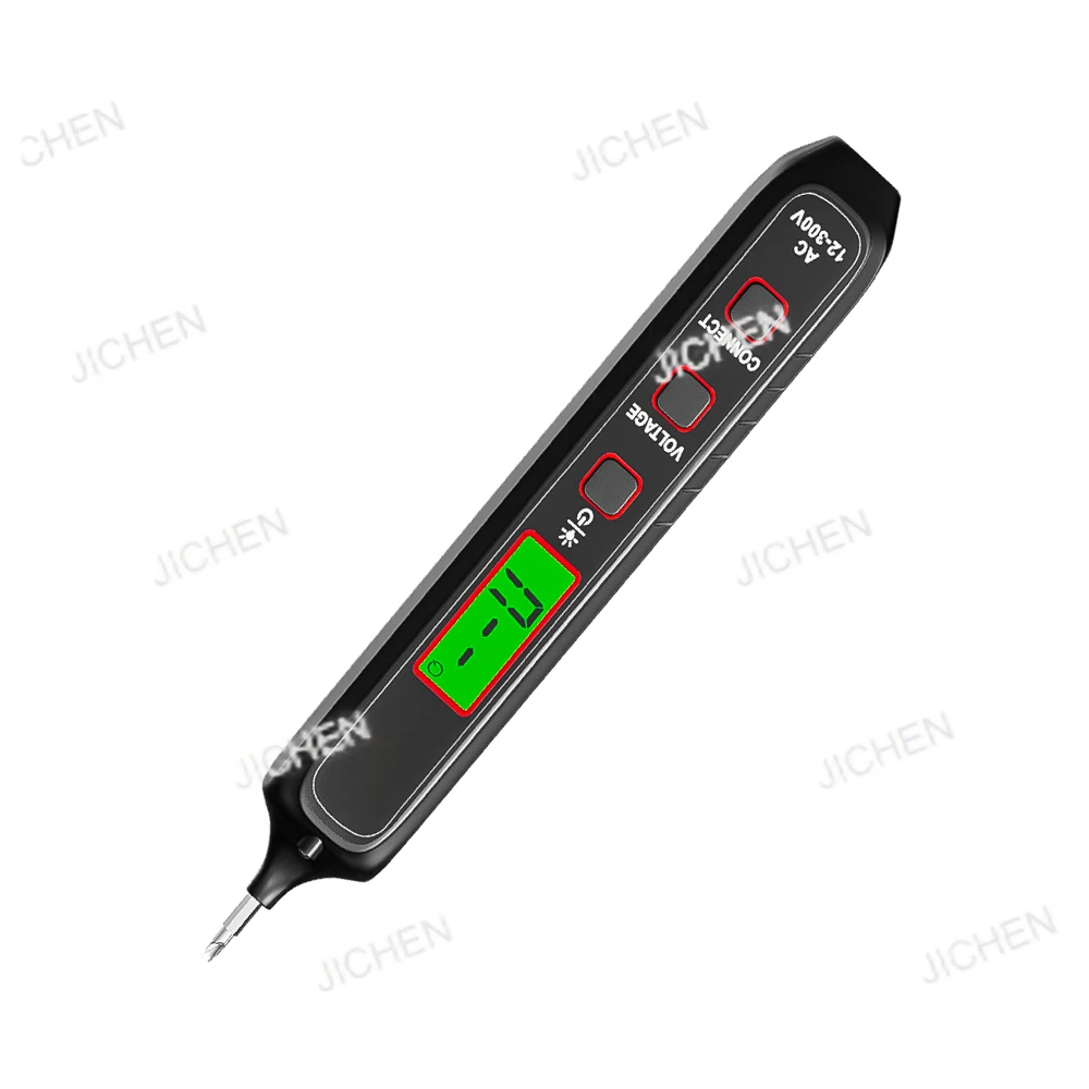 

Цифровой тестер напряжения переменного тока 12-300 В, бесконтактный индукционный тестер NCV для определения мест обрыва проводки под напряжением с отверткой