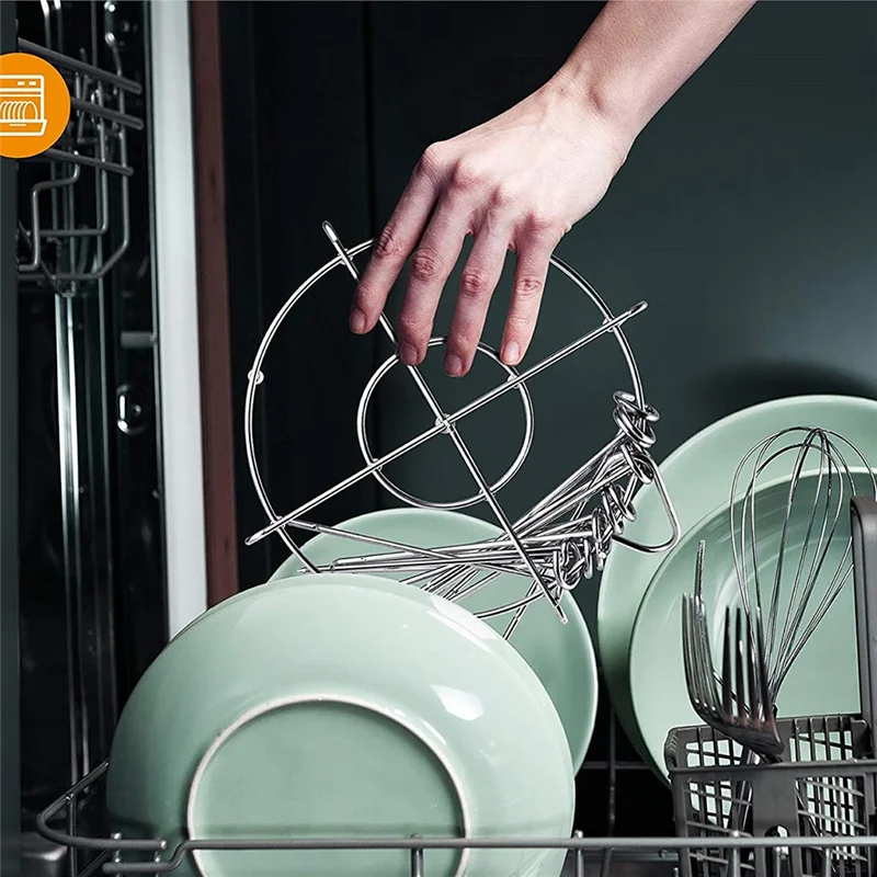 B43C حامل سيخ لملحقات مقلاة الهواء وعاء أسياخ من الفولاذ المقاوم للصدأ حامل أرفف للنينجا فودي