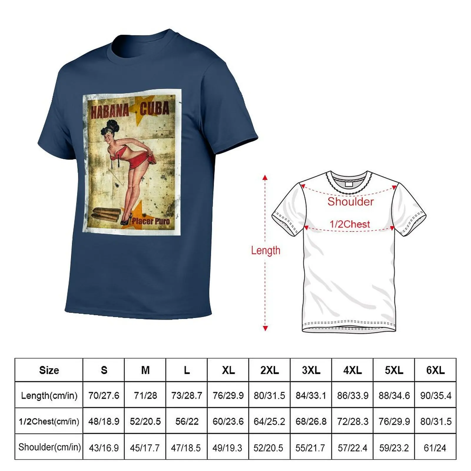 HABANA Cuban cigar T-Shirt Casual Trendy Streetwear Tee Shirt view 2