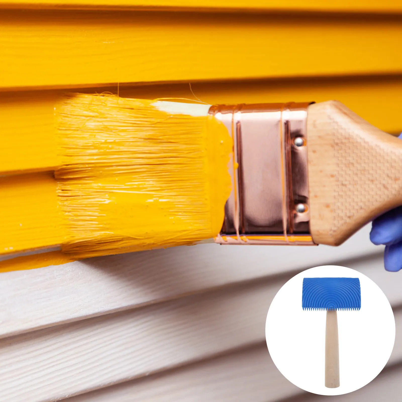 Premium Rubber Wood Graining Painting Tool for Walls DIY Wall Decoration Natural Wood Grain Texture Effect Easy Clean Reusable - view 5