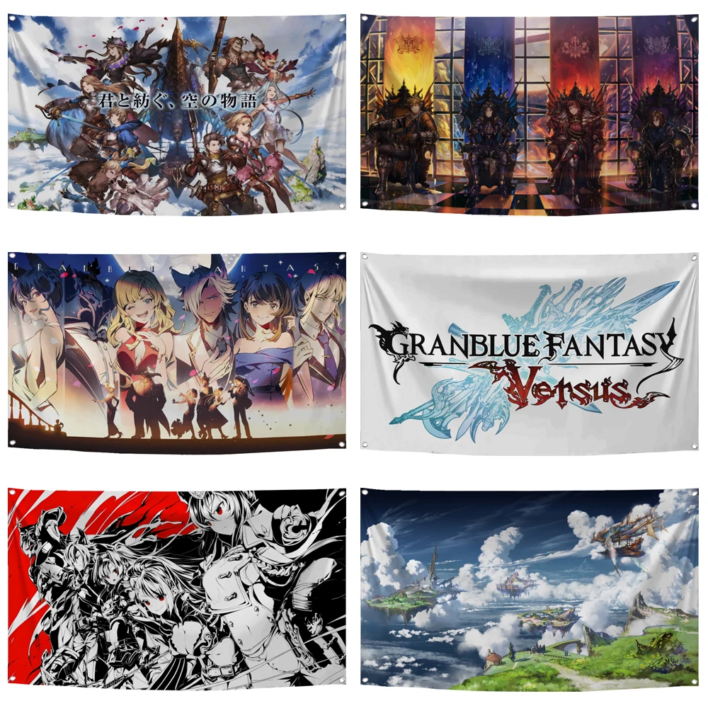 2×3ft 3×5ft Granblues Fantasys Flag Polyester Digital Printed Game Tapestry Curtain For Decor