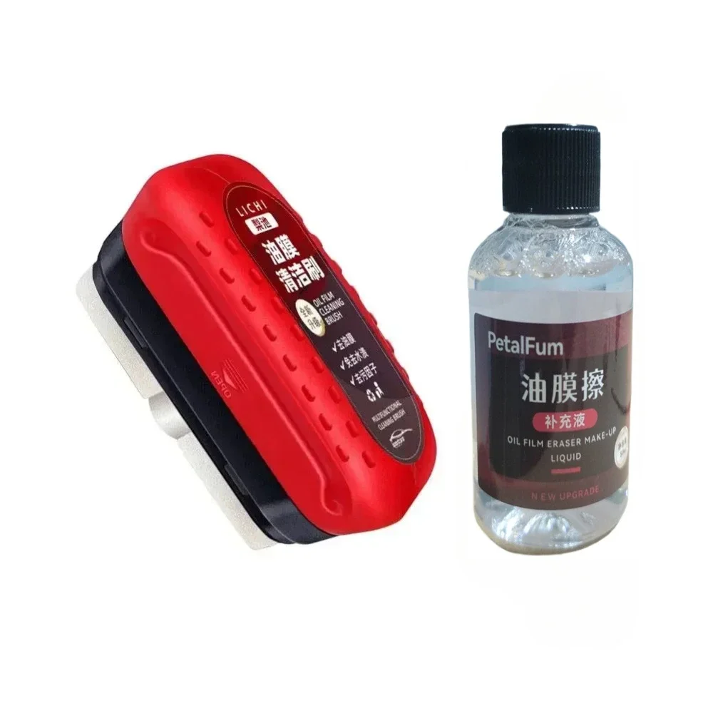 Car Glass Oil Film Remover Powerful Windshield Cleaner Car Glass Sponge Cleaning Brush Water Spots Stain Removal Auto Detailing