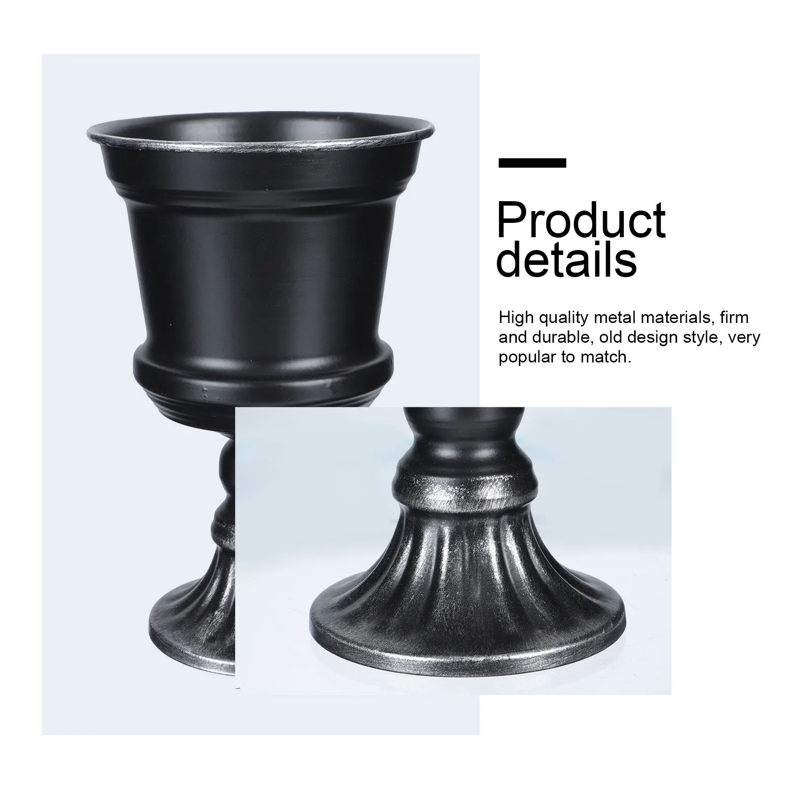 

1Pcs Iron Craft Flower Vase Modern Simple Design Desktop Vase Ornament for Home Office Decorative Layout Decoration