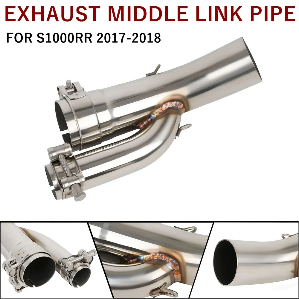 

Глушитель мотоцикла, среднее звено, труба для BMW S1000RR S1000 RR S1000 RR 2017-2018, аксессуары для соединительной трубы Escape