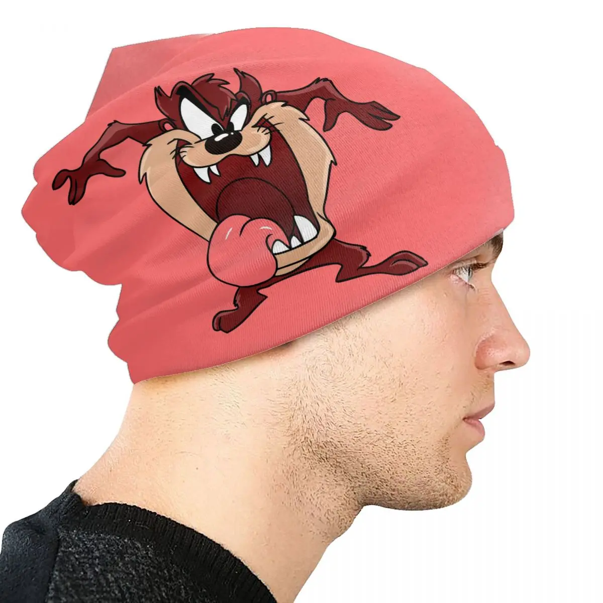 مخصص تسمانيا الشيطان بونيه القبعات الهيب هوب الحياكة قبعة للرجال النساء شتاء دافئ تاز الكرتون أنيمي Skullies Beanies قبعات