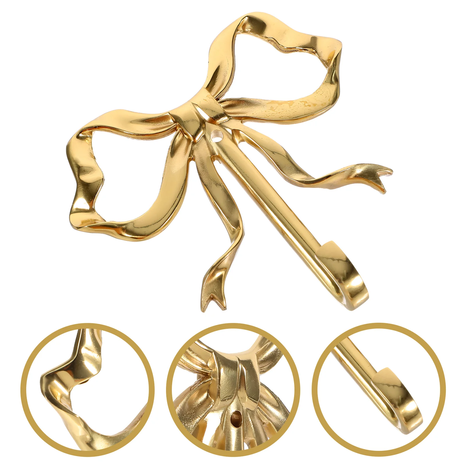 

Wall Hooks Entry Bathroom Coat Towel Holder Entryway Hanger Bedroom Bow Shaped Bowknot Curtain