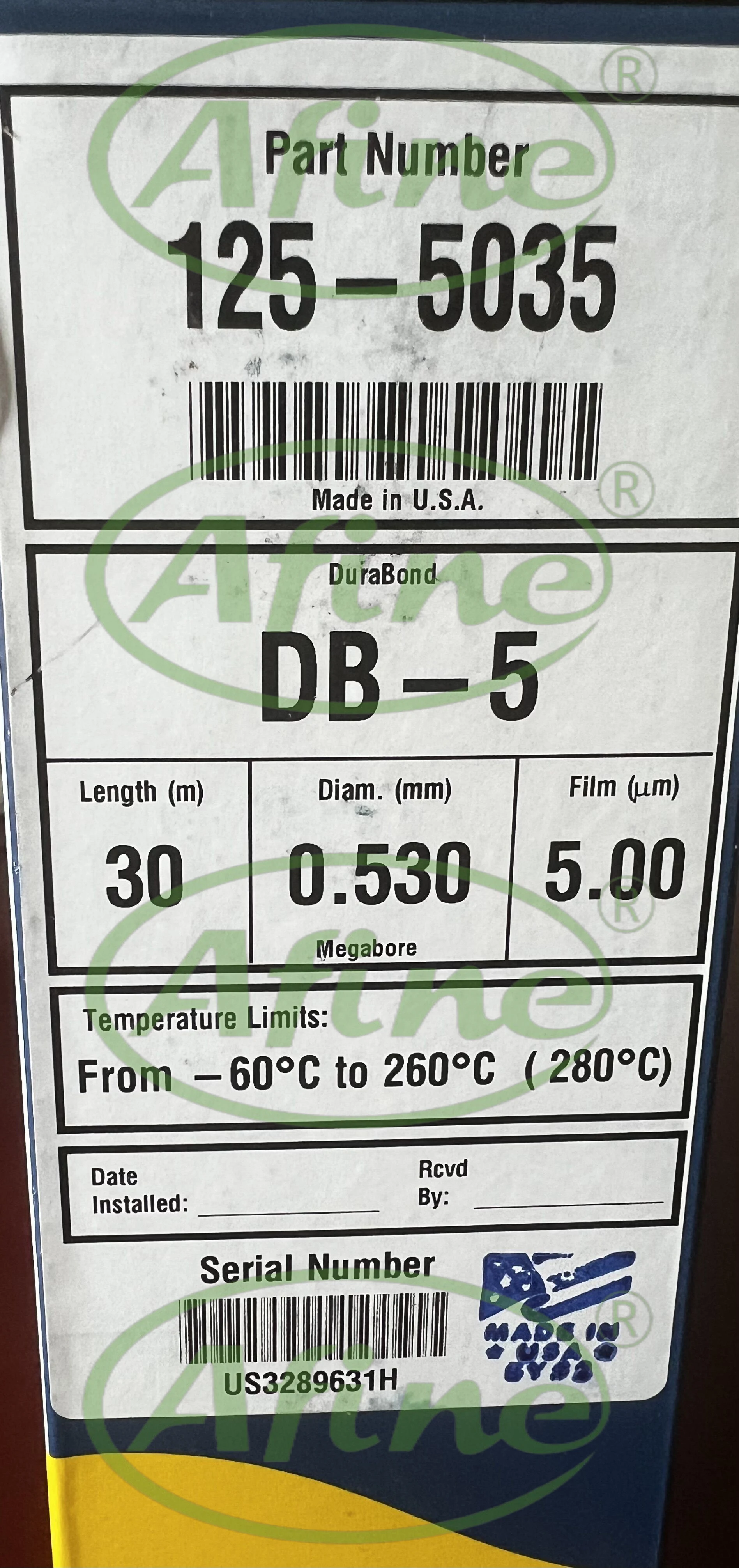 AFINE Agilent DB-5 Columns,123-5056,125-5035,123-503E, 122-5032,123-500E,125-50HB,JW DB-5 Gas Chromatography Column