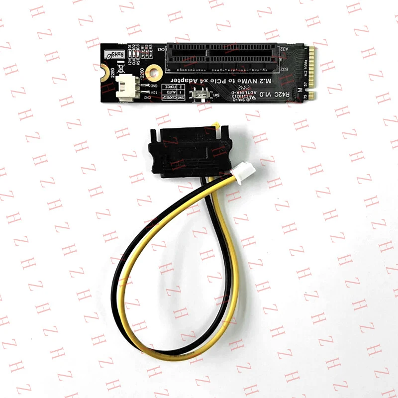 

P+ (ADT Link) M2 NVMe to PCIe 4.0 Adapterx16 Supports Graphics Card x4 Supports SSD【Wholesale private message sellers】