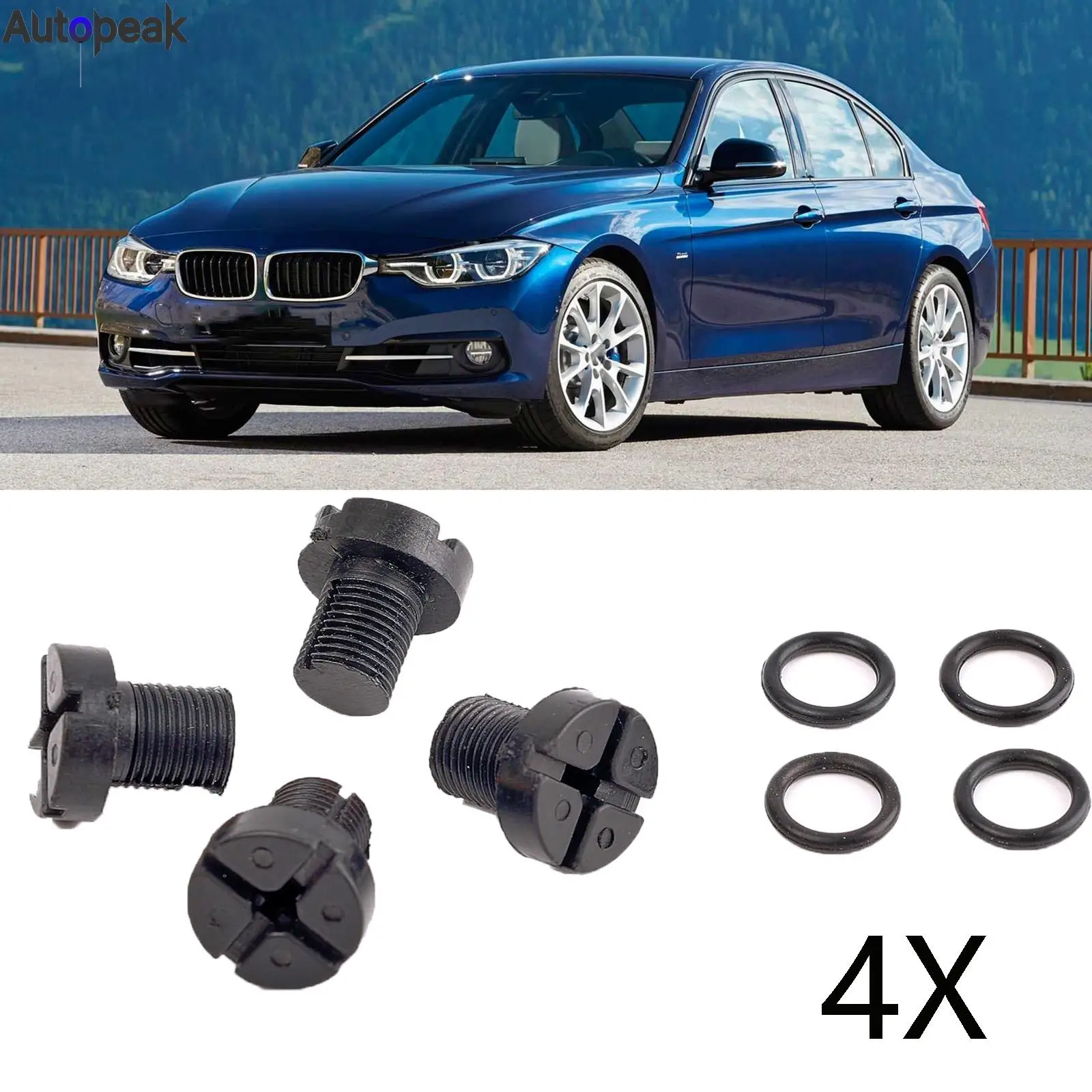 4PCS For BMW 1 2 3 4 5 6 7 series E30 E31 E34 E36 E38 E39 E46 E53 E83 E85 RADIATOR HOSE BLEED VENT SCREW PLUG BLEEDING Coolant