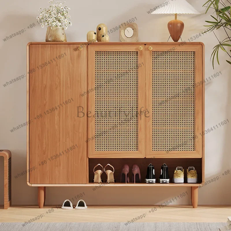 LD Hallway Slippers Shoe Cabinet College Dorm Essentials Box Wooden Shoe Cabinet Storage Replica Archivadores Entrance