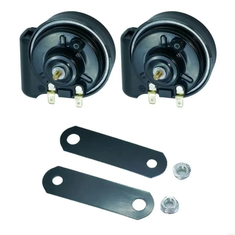 

2 шт., 12 В, автомобильный звуковой сигнал, полимерный материал премиум-класса, влагостойкий дизайн, быстрая установка, для