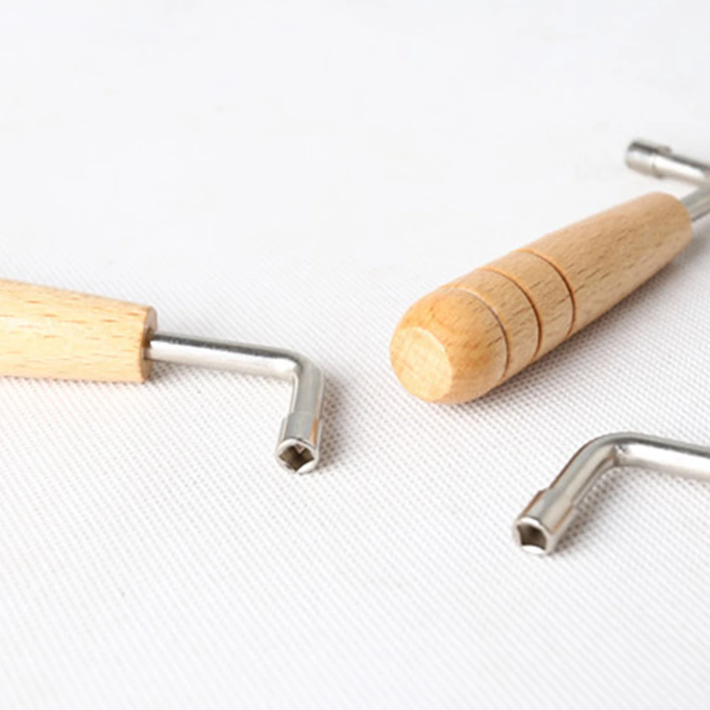 

2Pcs Lyre Tuning Wrench Harp Musical Instrument Durable Wear Resistant Rust Proof Easy Adjustment String Parts Accessories