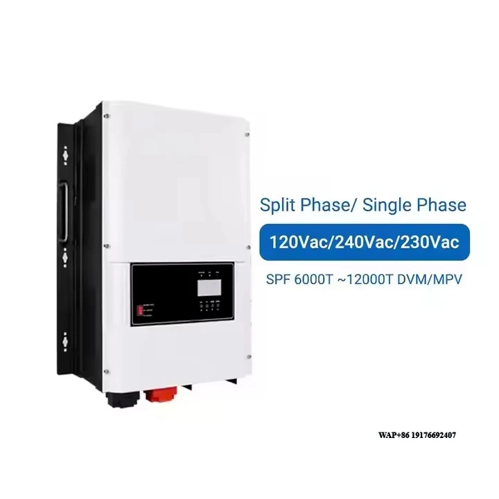 

Split Phase Hybrid Off Grid Inverter 120/240V 48VDC 6kw 8kw 10kw 12kw 18kw SPF 4000-12000T Solar Inverter Price