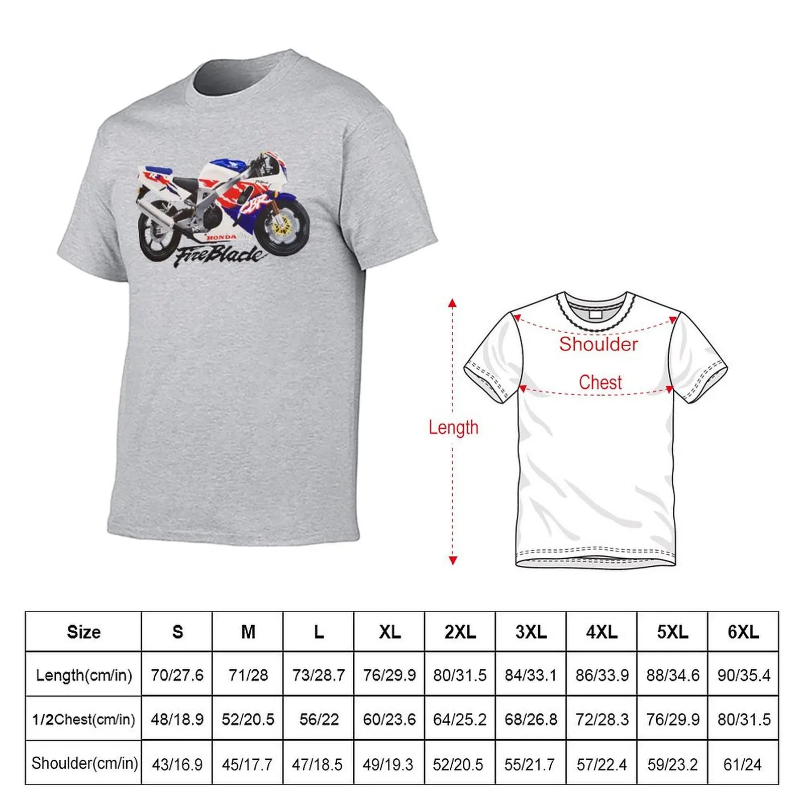 Fireblade motorcycle T-shirt customs design your own plus sizes men t shirt