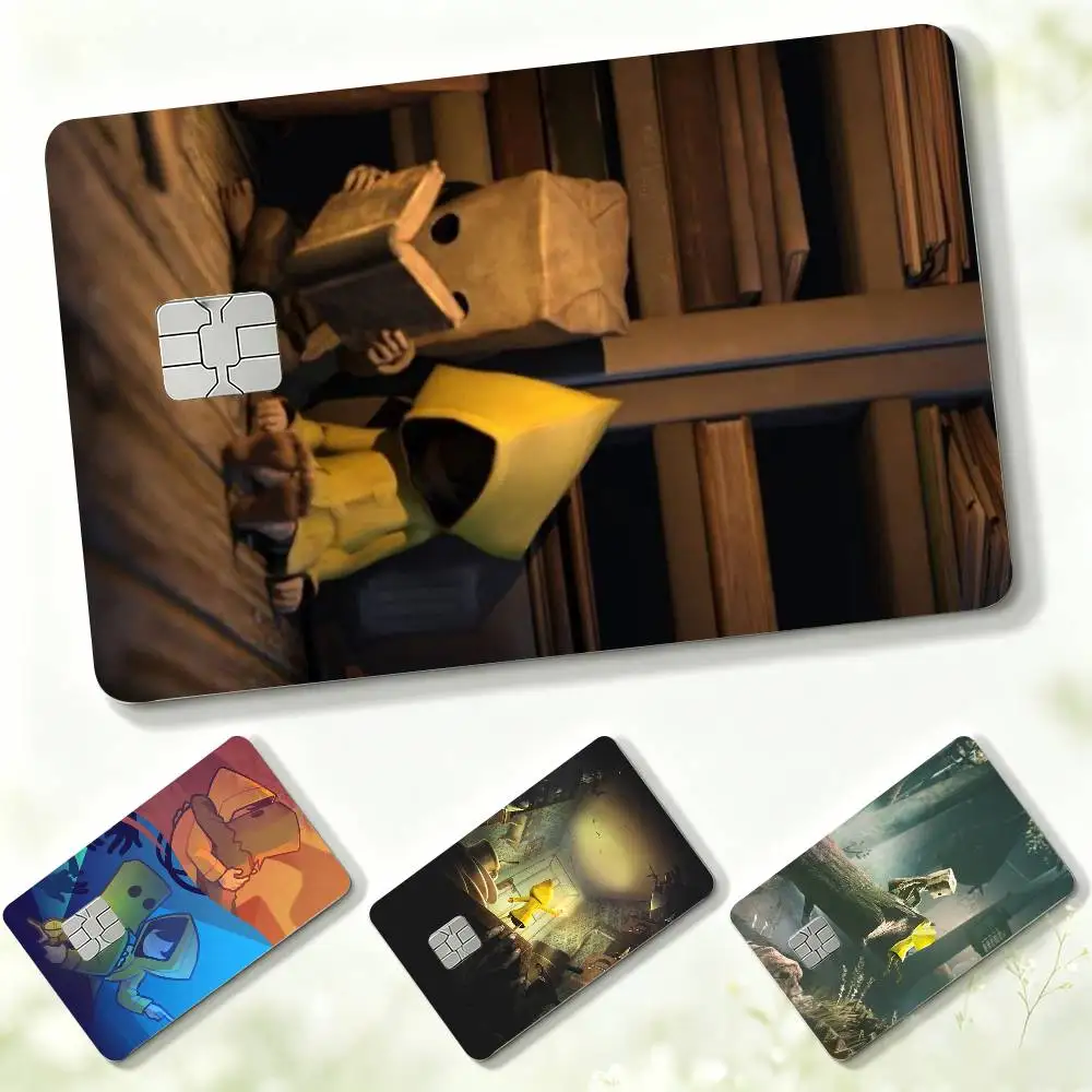 Game L-Little N-Nightmares  Credit Card HD Stickers Small Chip Waterproof Sticker Game Card Decal Gift