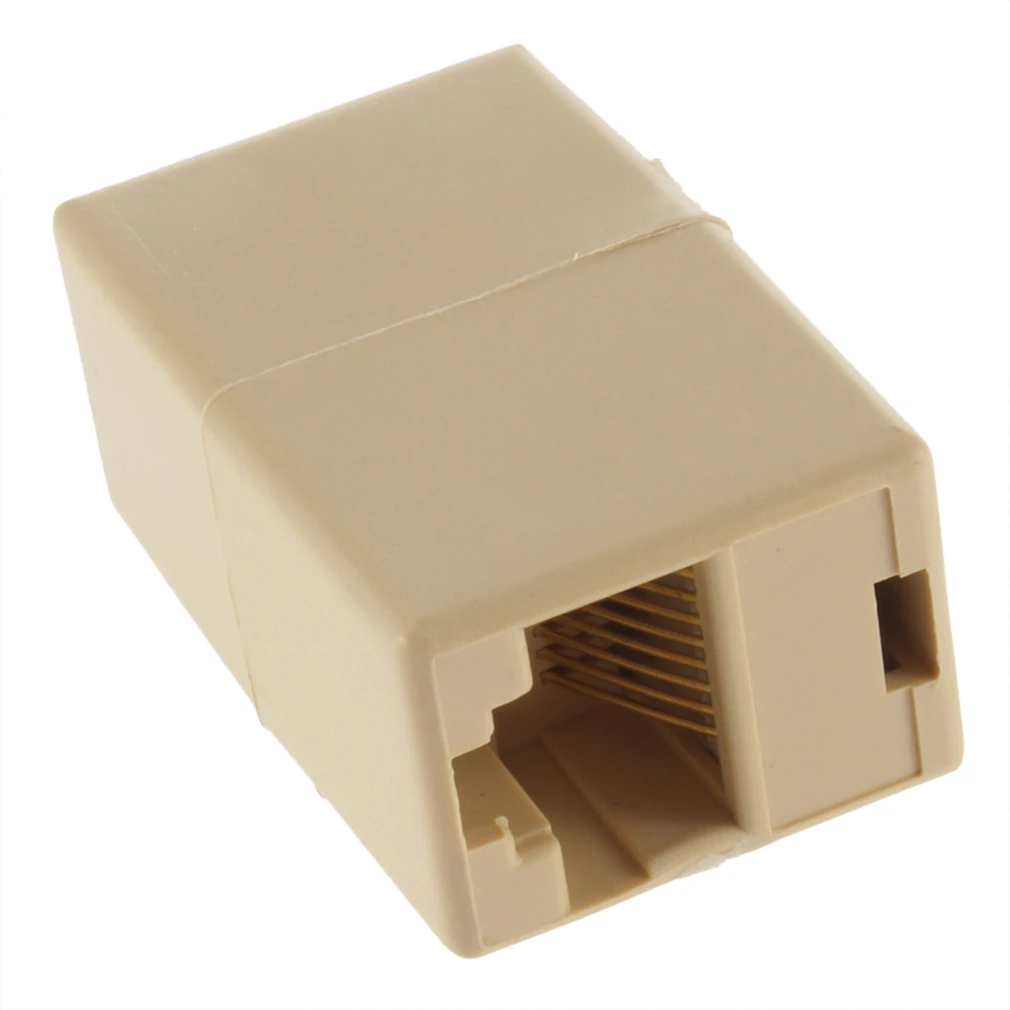Professional 1PC Mini RJ45 for CAT5 Ethernet Cable LAN Port 1 to 1 Socket Splitter Connector Adapter Dropshipping