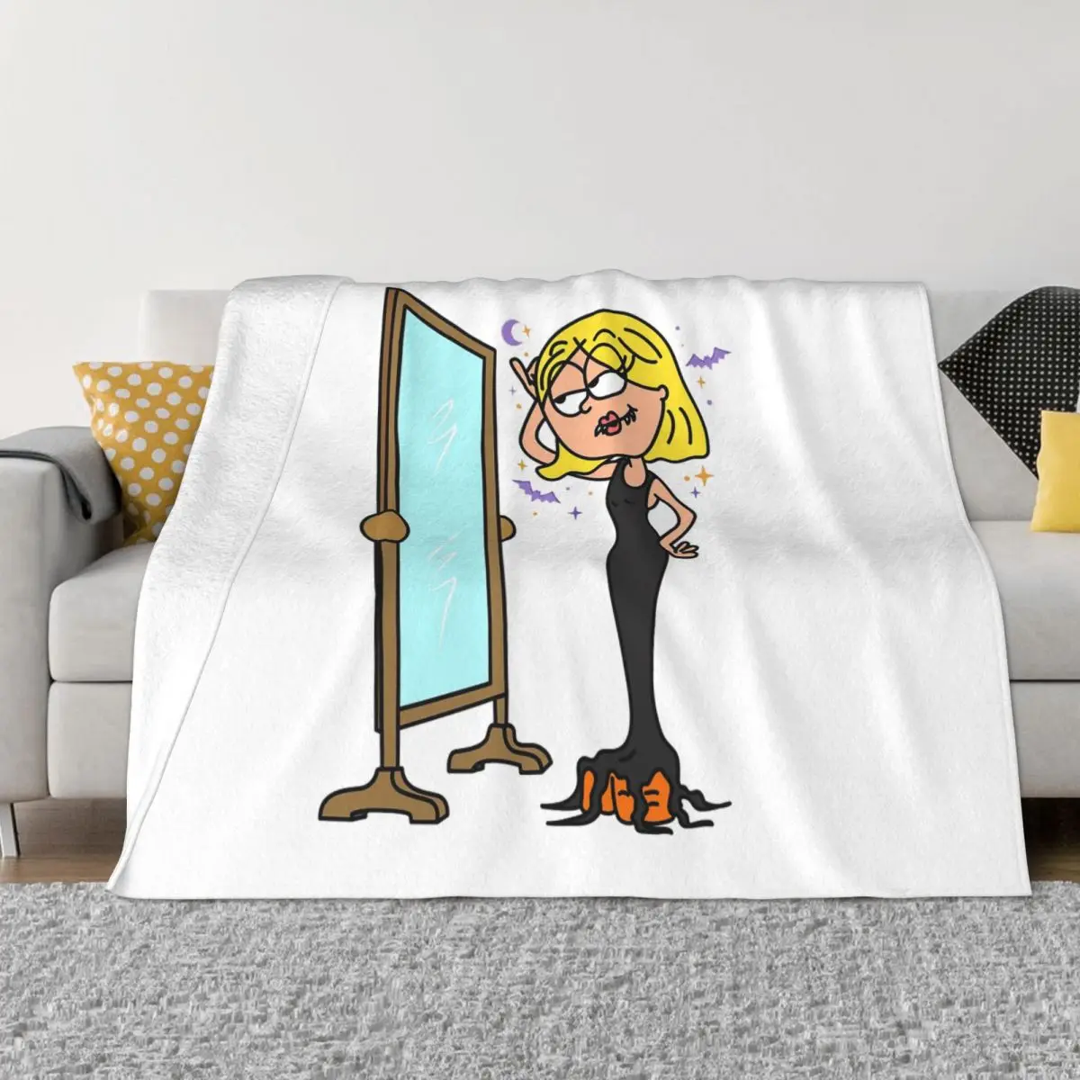 Lizzie Mcguire Cartoon Blankets Soft Warm Flannel Throw Blanket Plush for Bed Living room Picnic Travel Home Couch