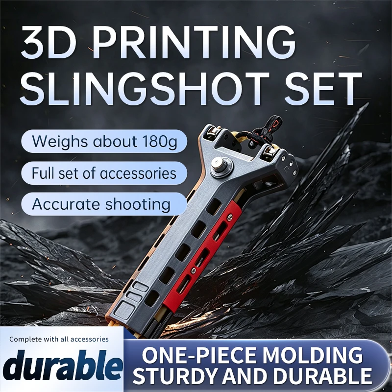 Professional Outdoor Slingshot Kit, Rapid-loading Slingshot - With Automatic Magazine - 2 Replacement Bands - 72 Steel Balls, Portable Outdoor Hunting Launcher, Outdoor Sports Practice Accessory.