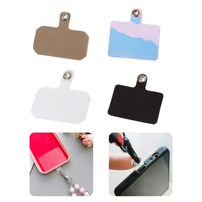 1pc Universal Mobile Phone Lanyard Card Hanging Rope Clip Replacement Detachable Multi Color Style Clip Snap Cord Rope Patch