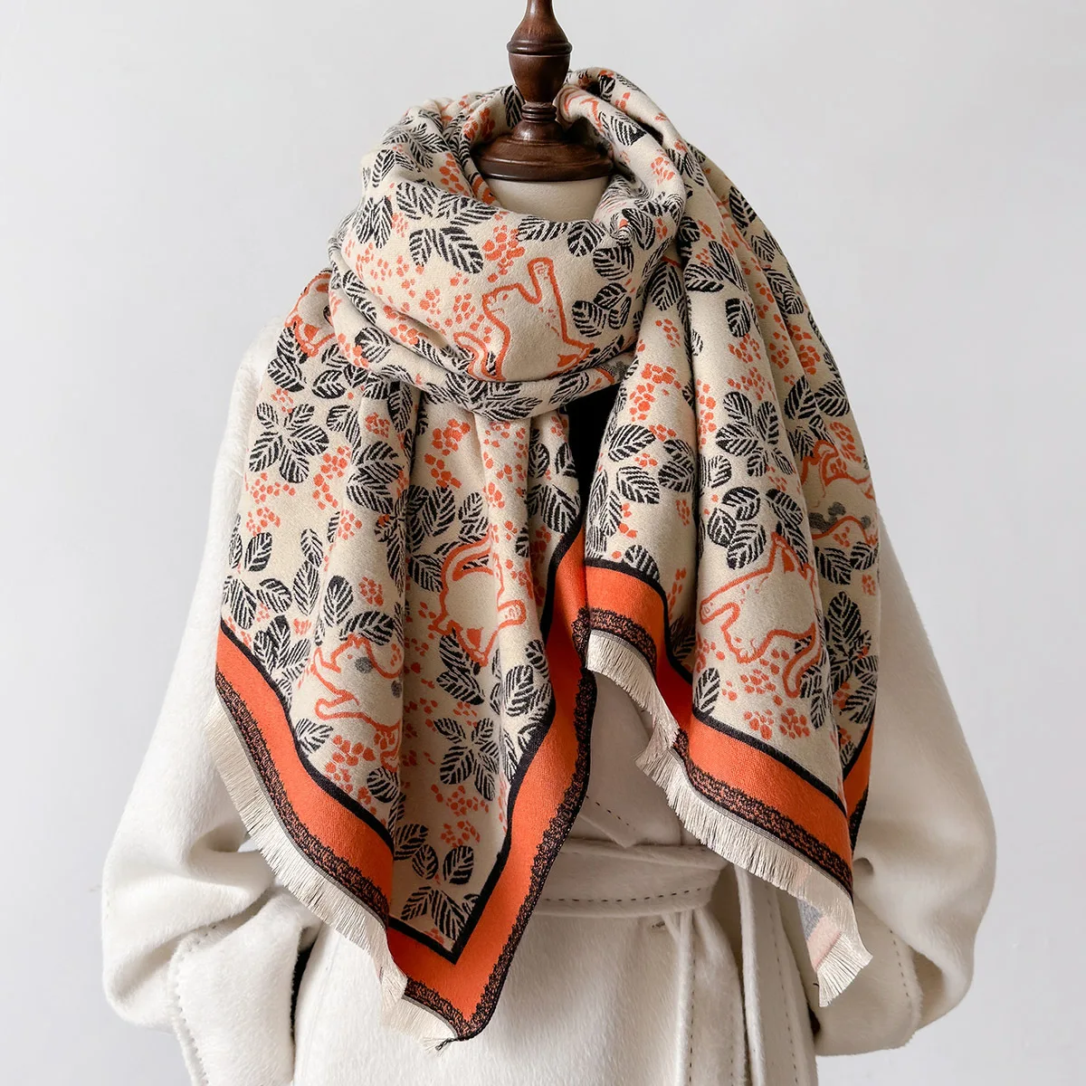 

Элитный бренд, женский зимний теплый кашемировый шарф, шаль из пашмины, хиджаб, дорожный палантин, Echarpe, толстое теплое одеяло, платок Bufandas