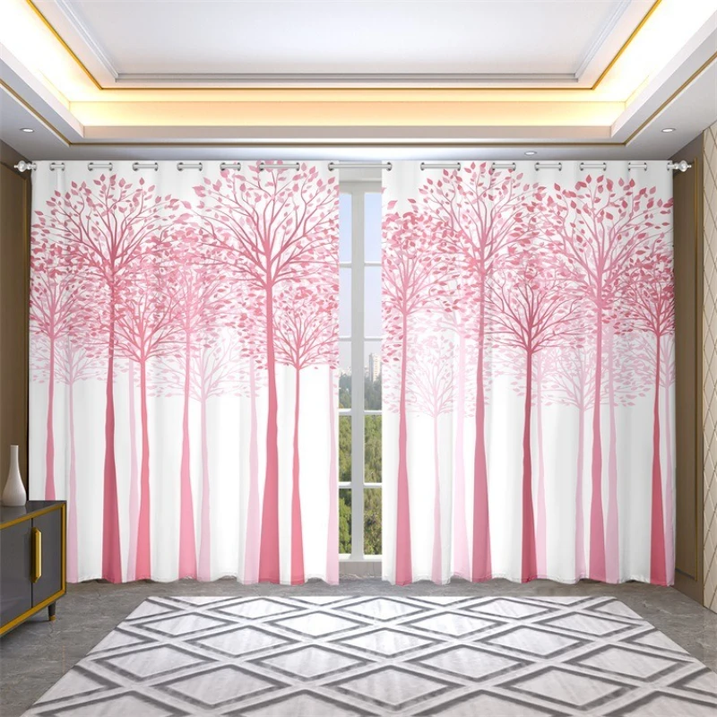 

Curtain Printing High Precision Black Silk Blackout Curtain Thickened Clip Black Perforated Curtain Fabric