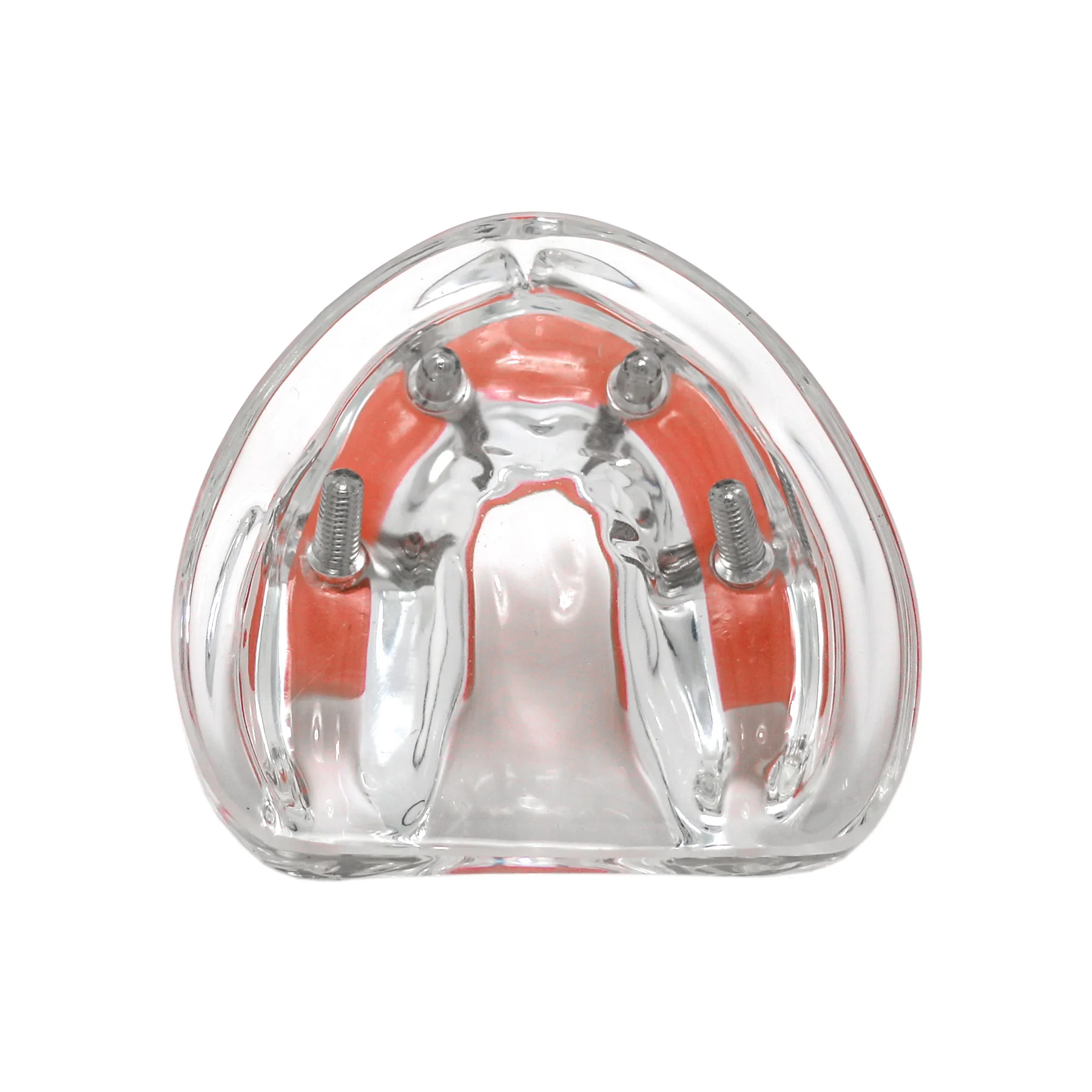 Implant Upper Jaw Type All on 4 Overdenture Model with  Transparent Teeth Model  M6001-1