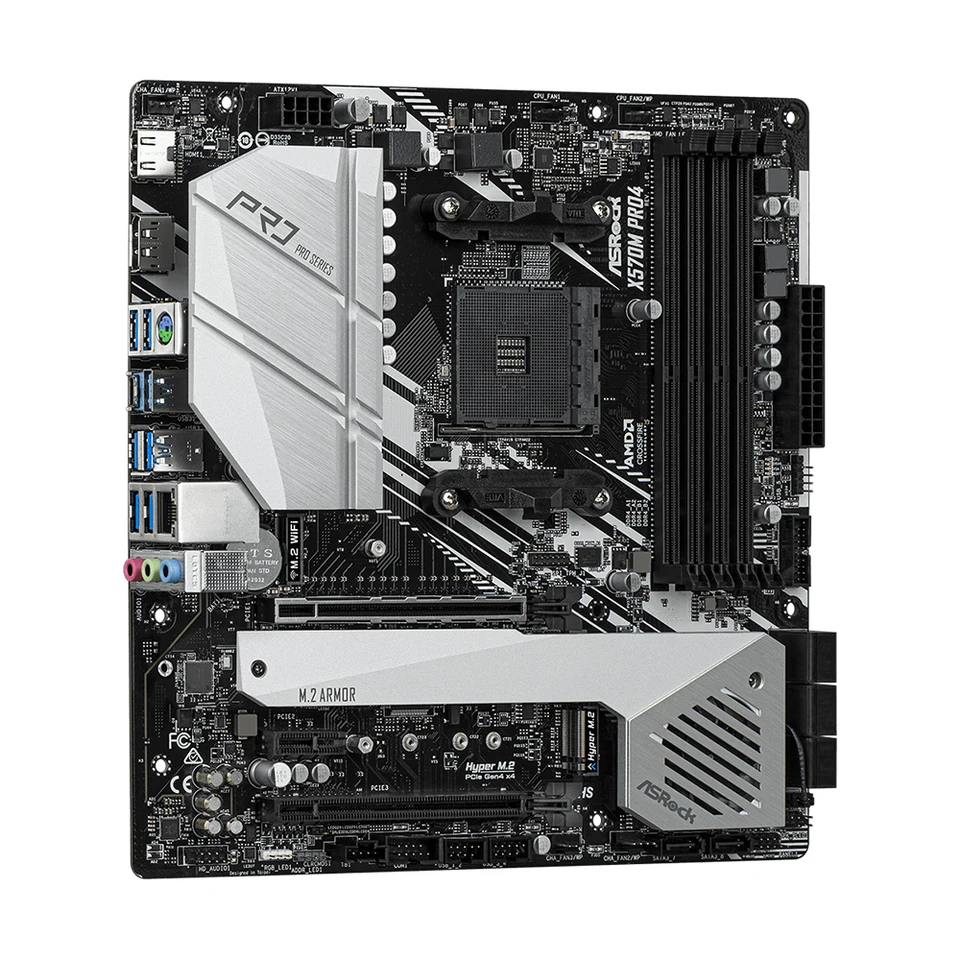 ASROCK製 新品 X570M PRO4 X570 マザーボード AM4対応 CPU Ryzen 9