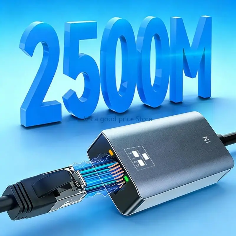  2.5G Type C/USB To RJ45 Gigabit Ethernet Adapter Corded Networking Converter view 3