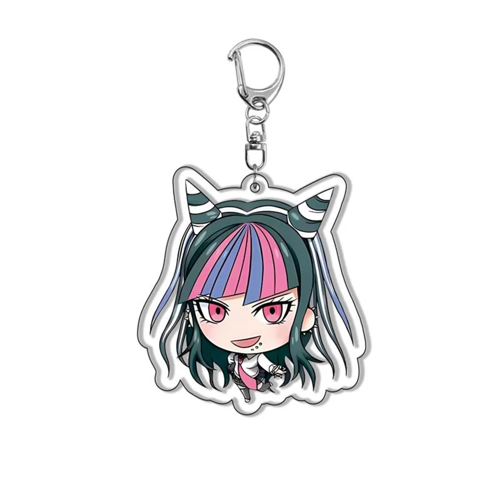 Hot Anime Danganronpa Trigger Happy Havoc Cosplay Accessories Badge Keychain Game Key Chain Pendant Gifts