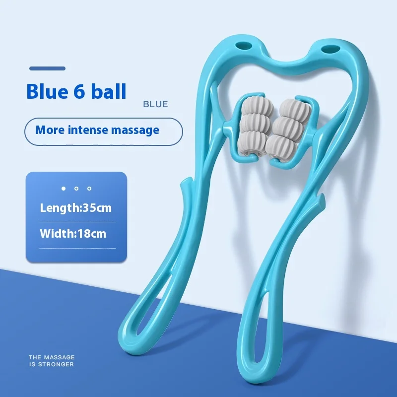 Afbeelding 7: 6-bal nekmassageapparaat met rolkneedfunctie Handmatige schoudermassage Cervicale wervelkolom en spierontspanning