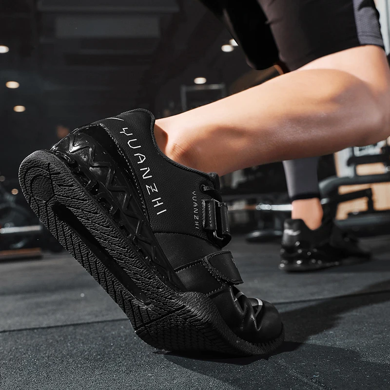 New Hook Loop Gym Weight Lifting Boots for Men Women Athleticr Deep Squat Shoes Balance Pro Fitness Sneakers