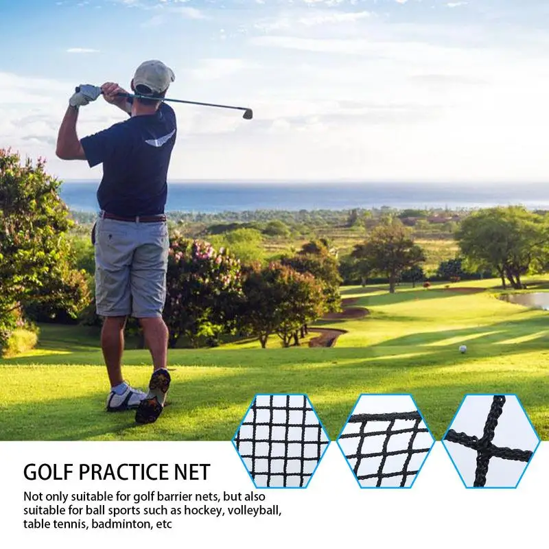 Heavy Duty Golf Practice Net Long-Lasting Golf Hitting Net Effective Ball Blocking Golf Practice Net Ensures Durability &