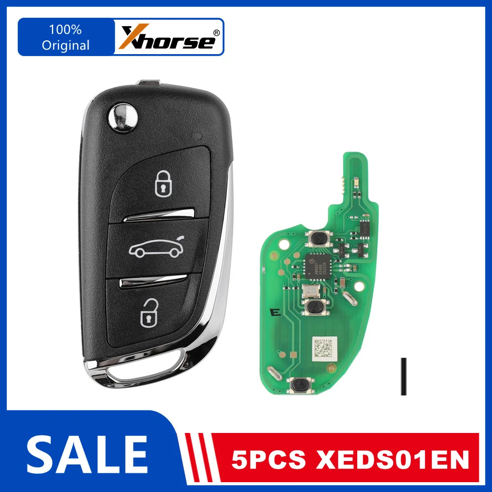 

Супер пульты Xhorse XEDS01EN, 1/5 шт., со встроенным суперчипом-транспондером, умными клавишами, английская версия