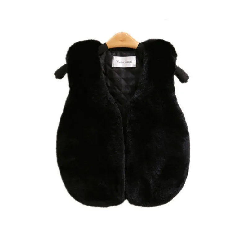 Kids Winter Waistcoats Boy Girl Clothes Lamb Velvet Waistcoat Children\'s Vest Thicken Velvet Warm Jackets Vest Child Clothing