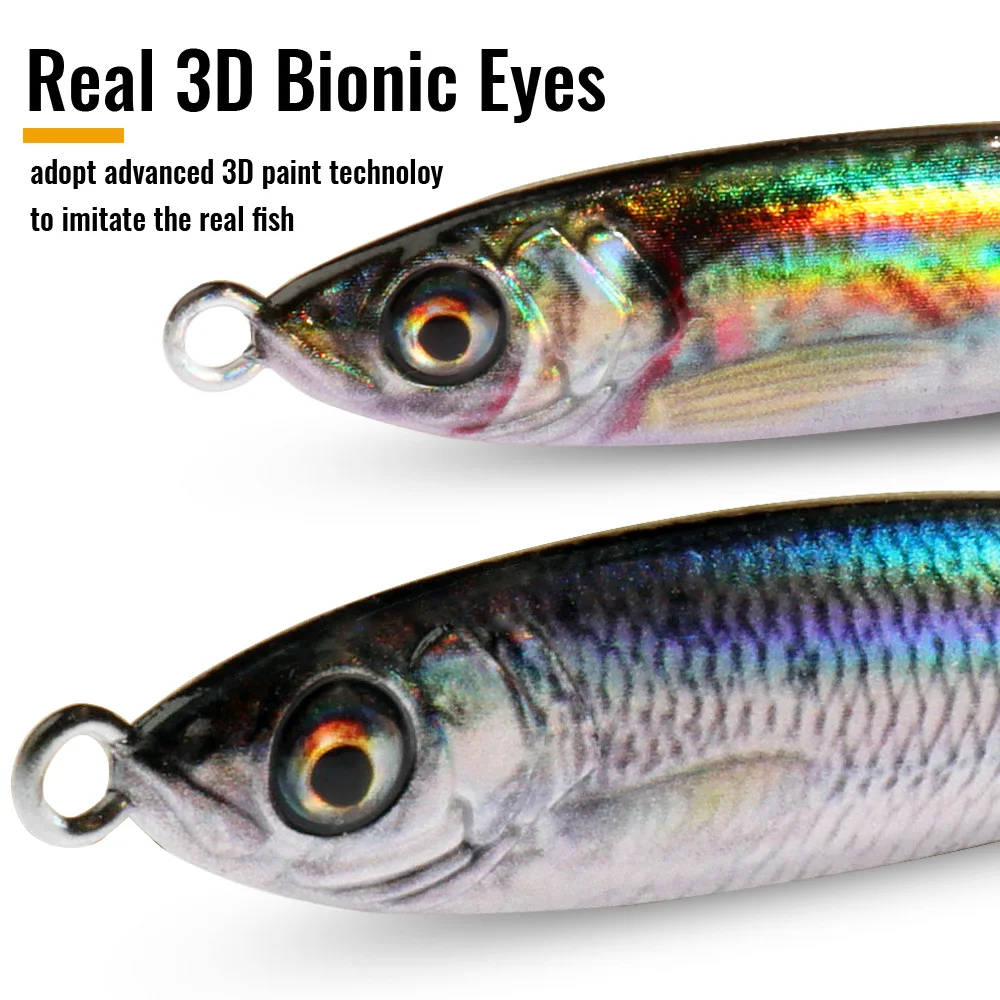 Metal Jig Lure 20g 30g 40g Spinner Spoon 3D Eye Color Laser Overlay  Spinning Fishing Tackle Hook Swimbait Pesca Spinnerbait Bait - AliExpress 18