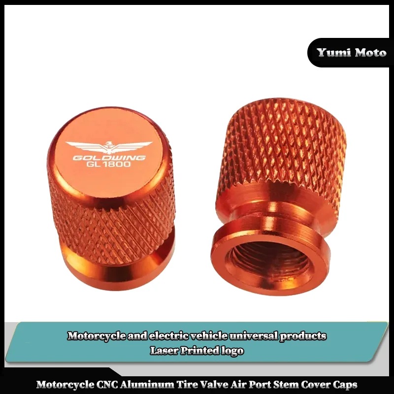 

2Pcs Motorcycle CNC Aluminum Tire Valve Air Port Stem Cover Caps For HONDA Goldwing 1800 GL1800 GOLDWING1800